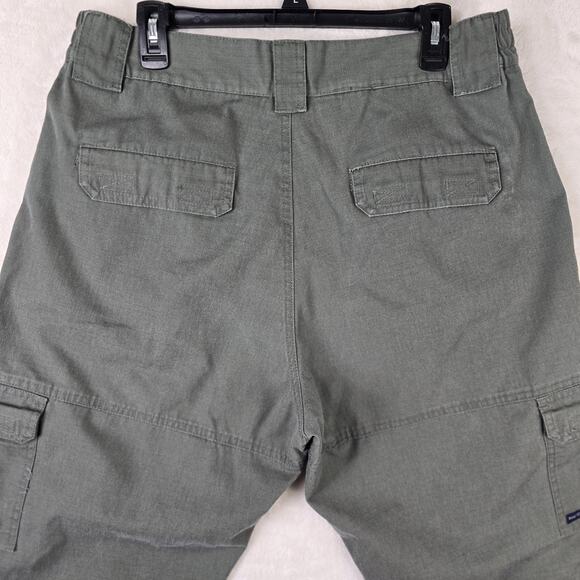 Vintage First Class Green Cargo Ripstop Pants Mens Size 38 R Regular 34x31 - Picture 7 of 12
